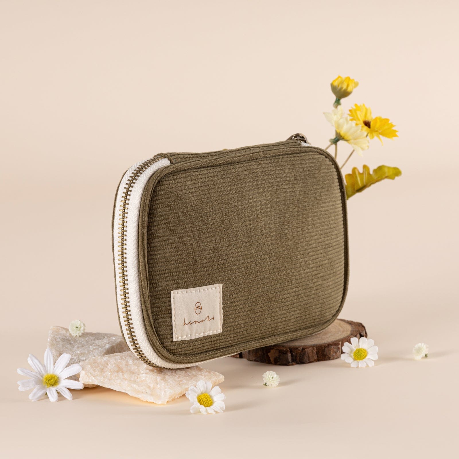 Hinoki - Forest Green Corduroy Pencil Case