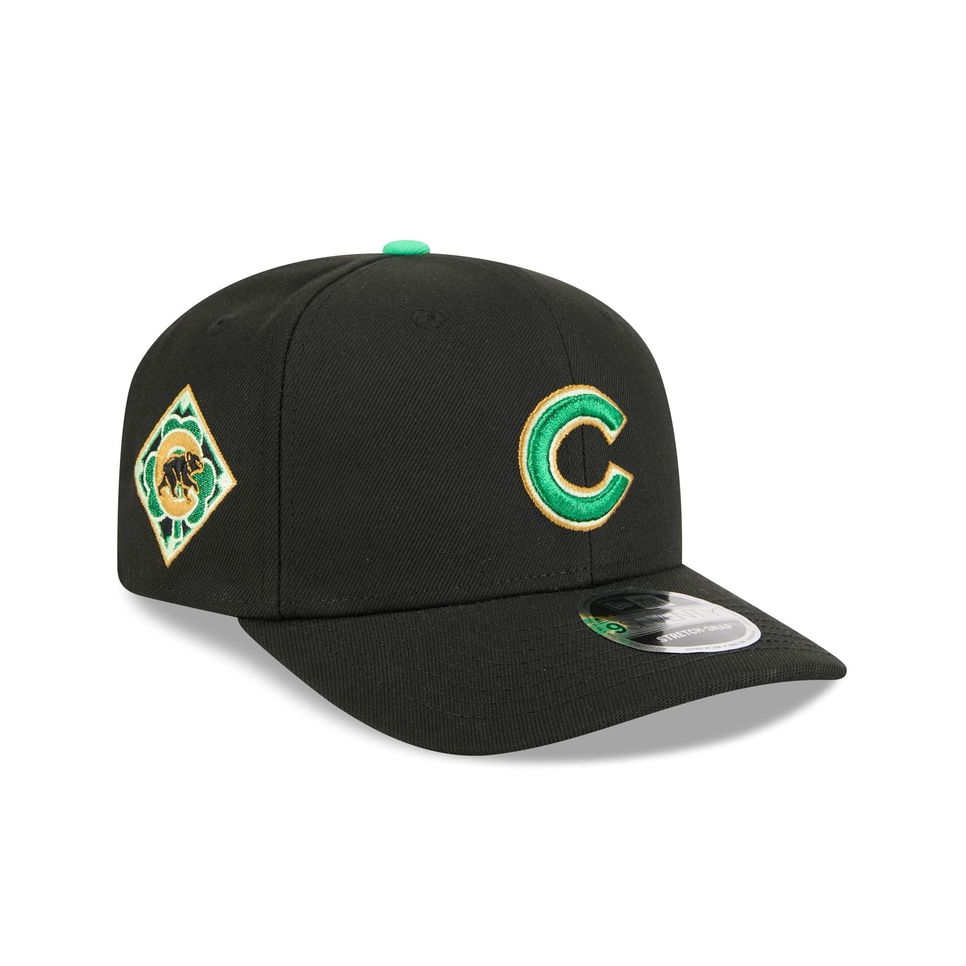 Chicago Cubs St. Patrick's Day 2026 9SEVENTY Stretch-Snap Hat