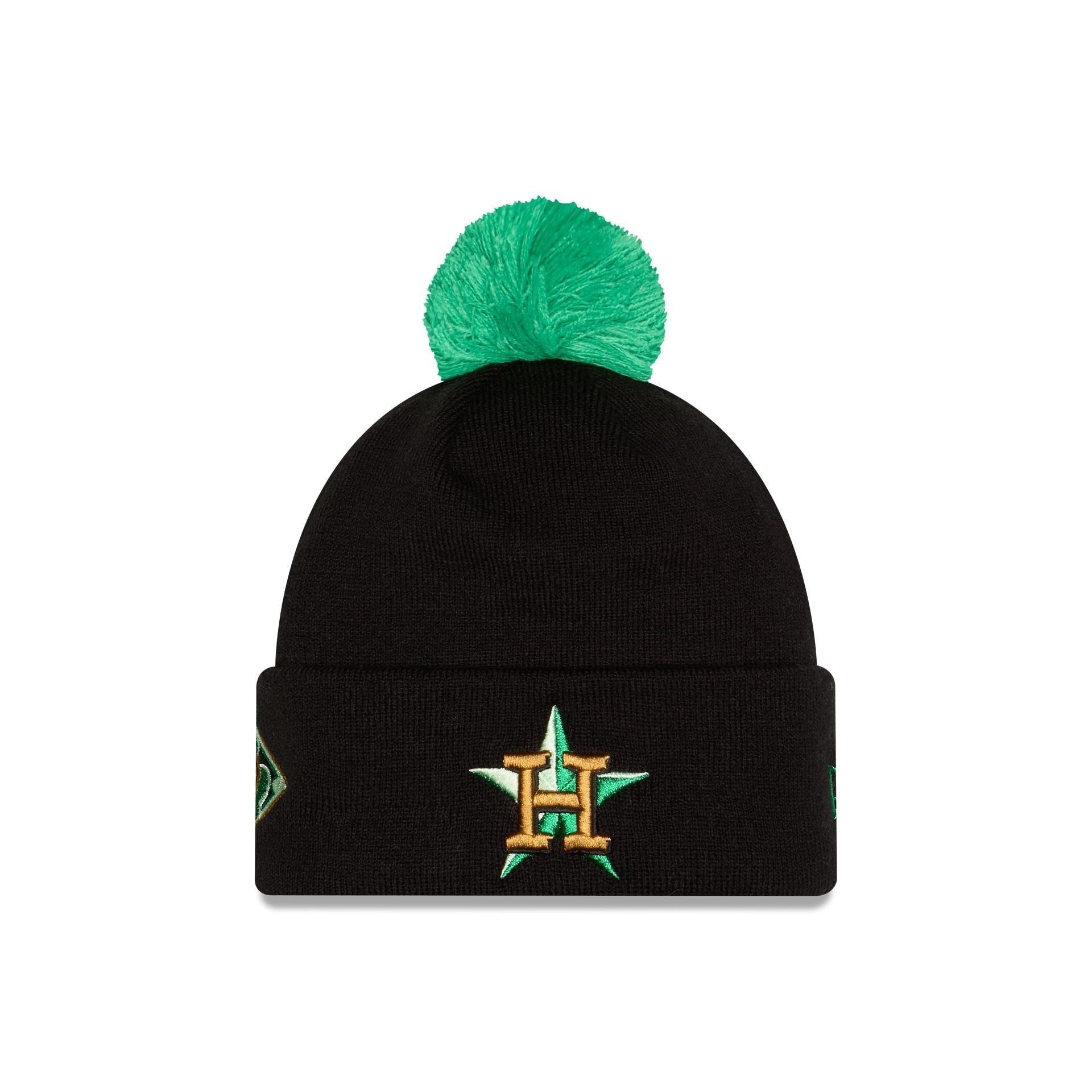 Houston Astros St. Patrick's Day 2026 Pom Knit Hat